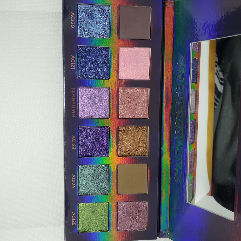 Adept Cosmetics Ninhydrin palette | Indie Makeup